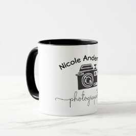 Fotokamera Moderne Minimale Logo-Grafik Tasse