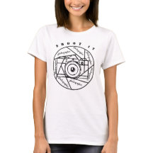 Fotokamera Schwarzweiß-T - Shirt