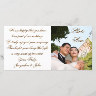 Fotokarte ~ Danke für die Hochzeit