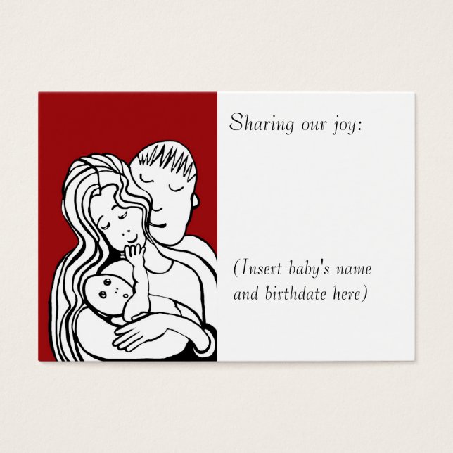 Fotokarte für Babys (Vorderseite)