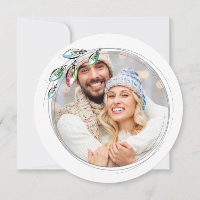 Fotokarte für den ersten Weihnachtsfeiertag (Vorderseite)