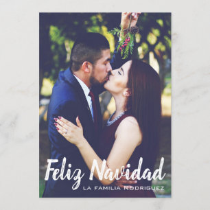 Fotokarte für den Urlaub in Feliz Navidad Einladung