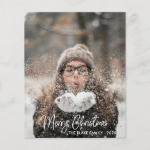 Fotokarte für den Urlaub | Moderne Weihnachten