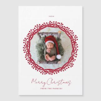 Fotokarte für den Weihnachtsbeerdraht Magnetkarte