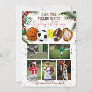 Fotokarte für die Sportfamilie Einladung
