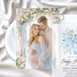 Fotokarte für Vellum Baby Shower Einladung
