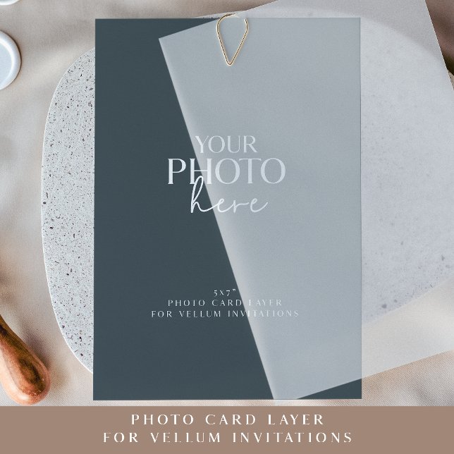Fotokarte für Vellum Hochzeitseinladungen Einladung (Von Creator hochgeladen)