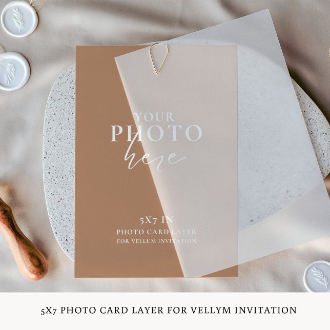 Fotokarte für Vellum Hochzeitseinladungen Einladung (Von Creator hochgeladen)