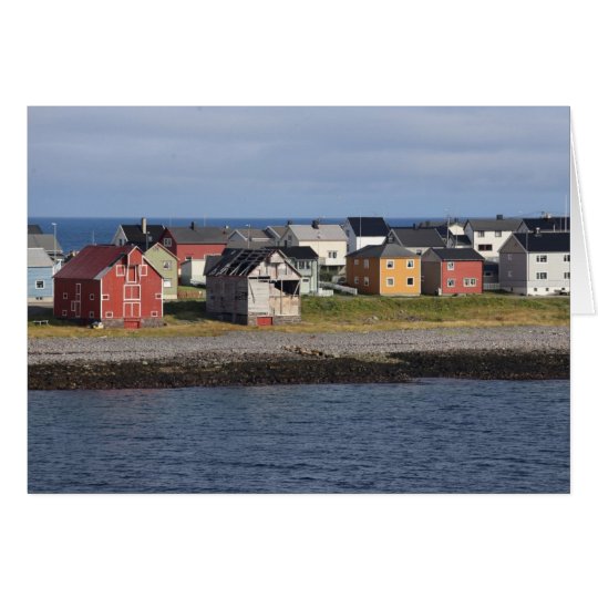 Fotokarte Häuser in Vardø Karte