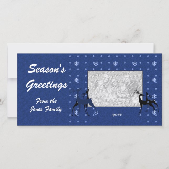 Fotokarte - Reinder Feiertagskarte (Vorderseite)