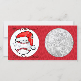Fotokarte - Weihnachts-Baseball Feiertagskarte