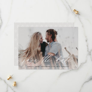 -Fotokarte weiß Save The Date
