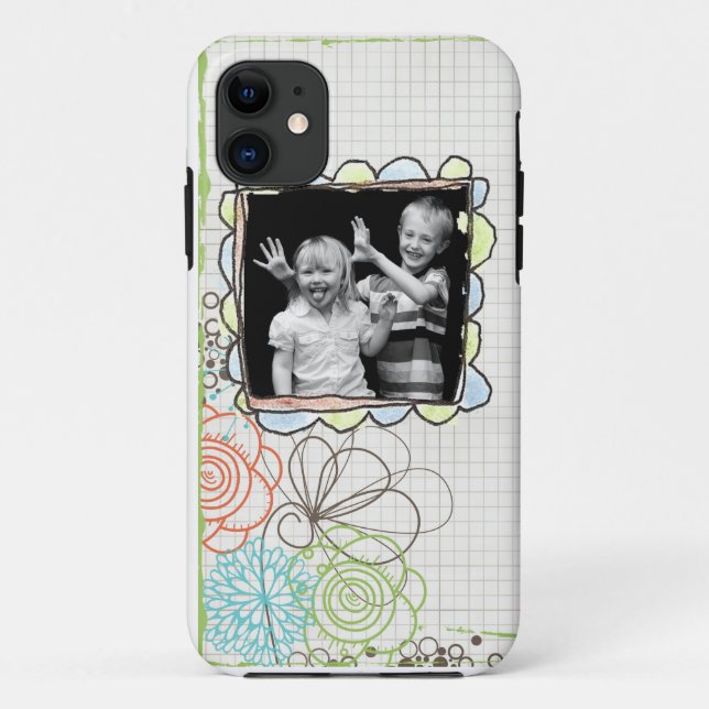 Fotokasten des Gekritzels iphone5 Case-Mate iPhone Hülle (Rückseite)