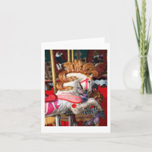Fotomesse Rosa und Weiß Karussell Karte