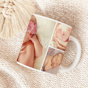 Fotomontage für neugeborenes Baby Mädchen Kaffeetasse