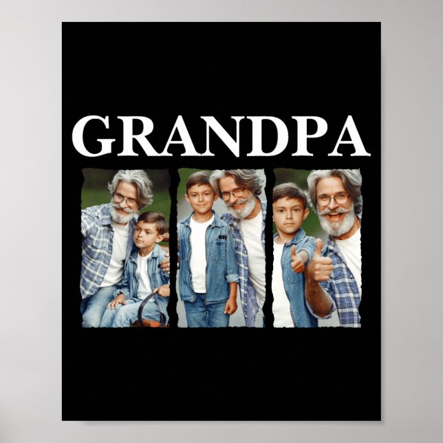 Fotomontage Opa D Geschenk Poster (Vorne)