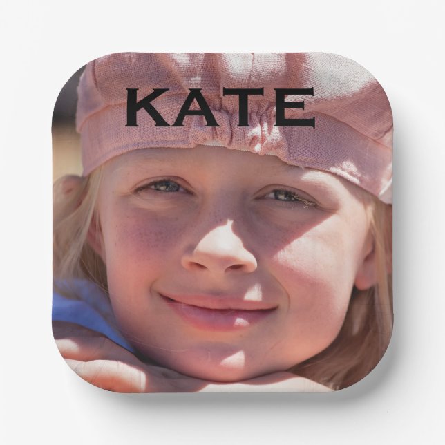 FOTOPAPIER-PLATTFORMEN INDIVIDUELL  PAPPTELLER (Vorderseite)