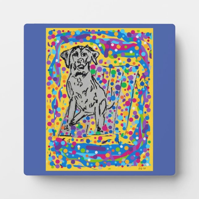 Fotoplatte mit Ständer (Vorderseite)