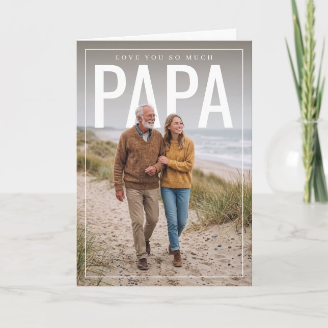 FotoPop Papa Karte (Vorderseite)