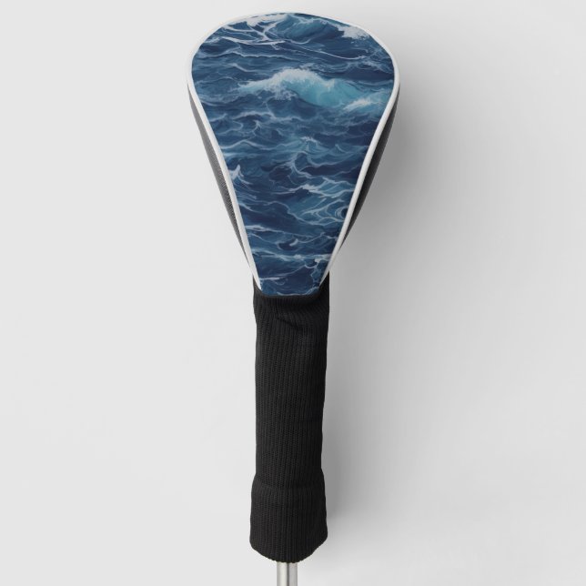Fotorealistische Ozeanflüster Golf Headcover (Vorderseite)