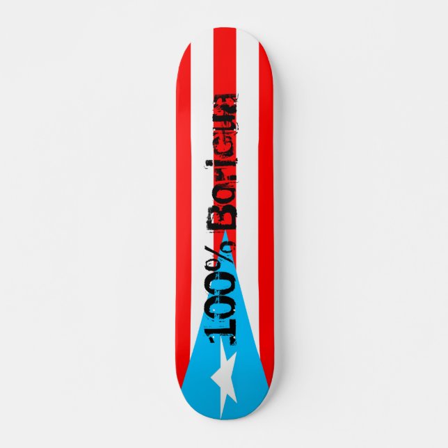 Fotorezeptor-Skateboard, Boricua 100% Skateboard (Vorne)