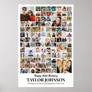 Fotos Collage 100 Bilder 12x18 16x24 20x30 24x36 Poster