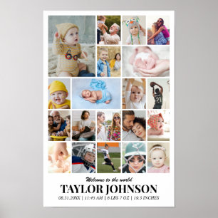 Fotos Collage 20 Bilder 12x18 16x24 20x30 24x36 Poster
