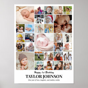 Fotos Collage 30 Bilder 12x16 18x24 24x32 30x40 Poster