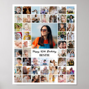 Fotos Collage 52 Bilder 8x10 16x20 24x30 Weiß Poster