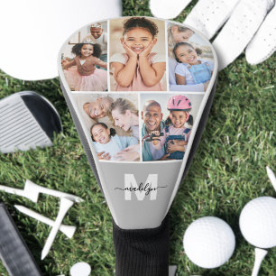 Fotos Collage Einfaches Monogramm Bild Golf Headcover