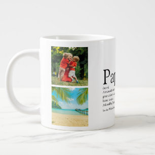Fotos Collage Spaß Cooler Vater Daddy Vater Defini Jumbo-Tasse