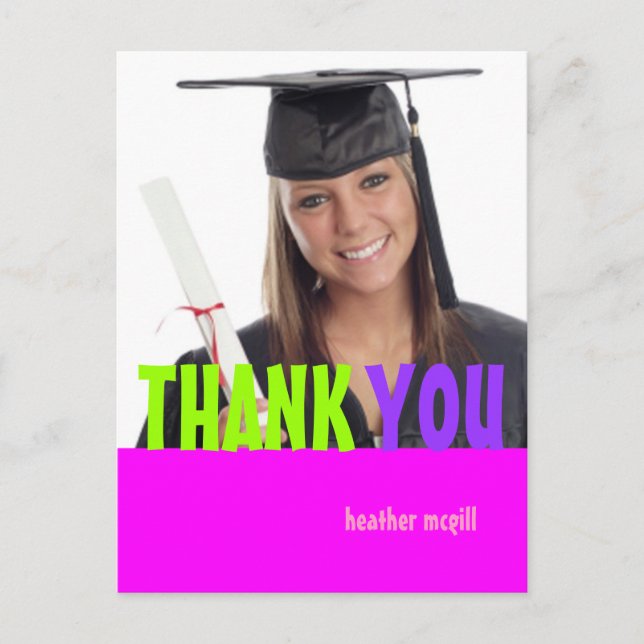 Fotos Danke Postkarten, 1000 Farben. Postkarte (Vorderseite)