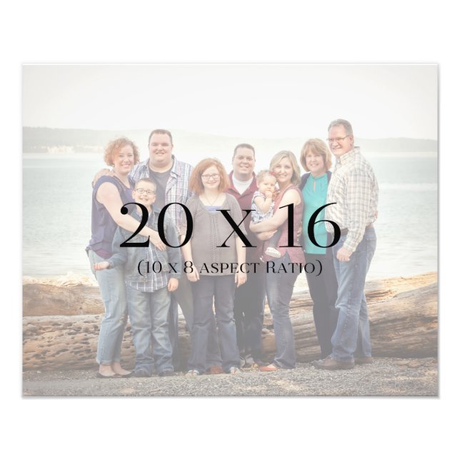 Fotos der Familie 20x16 - VORLAGE Fotodruck (Vorne)