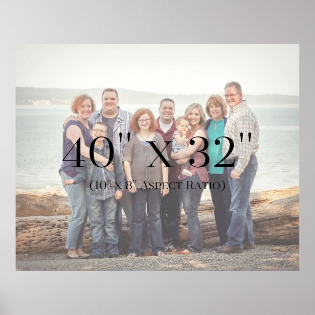 Fotos der Familie - 40x32-VORLAGE Poster (Vorne)
