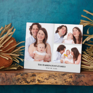 Fotos der Familie mit benutzerdefinierten 3 Abschn Fotoplatte
