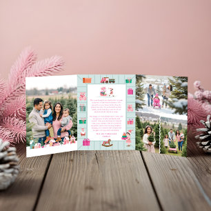 Fotos des Santa Pink Village Dreifach Gefaltete Urlaubskarte