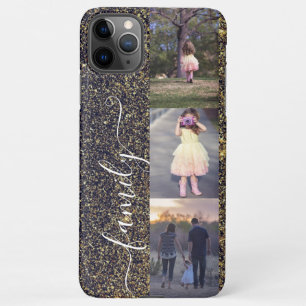 Fotos für die FotoCollage-Familie - Vorlage Gold  iPhone 11Pro Max Hülle