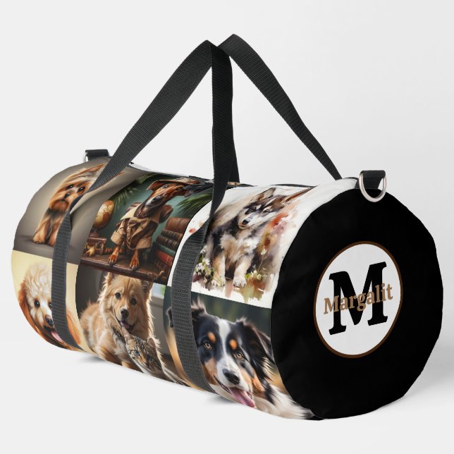 Fotos für Haustiere oder Hunde mit individuellem F Duffle Bag (Linke Ecke)