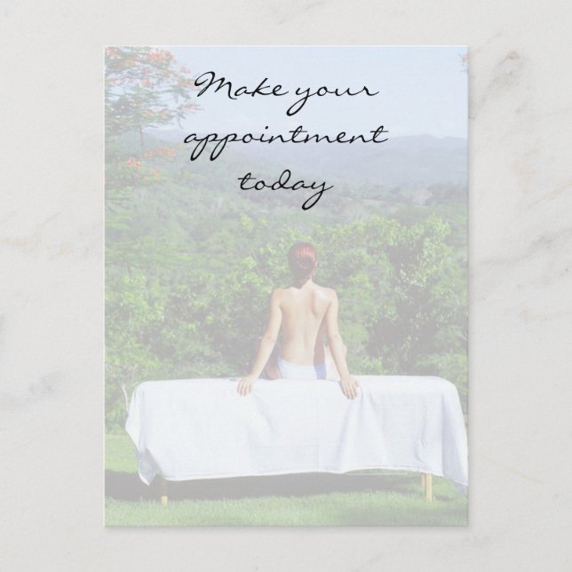 Fotos für Massage und Körperarbeit Postkarte (Vorderseite)