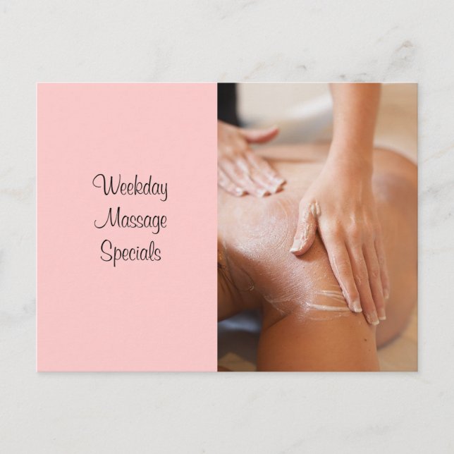 Fotos für Massage und Körperarbeit Postkarte (Vorderseite)