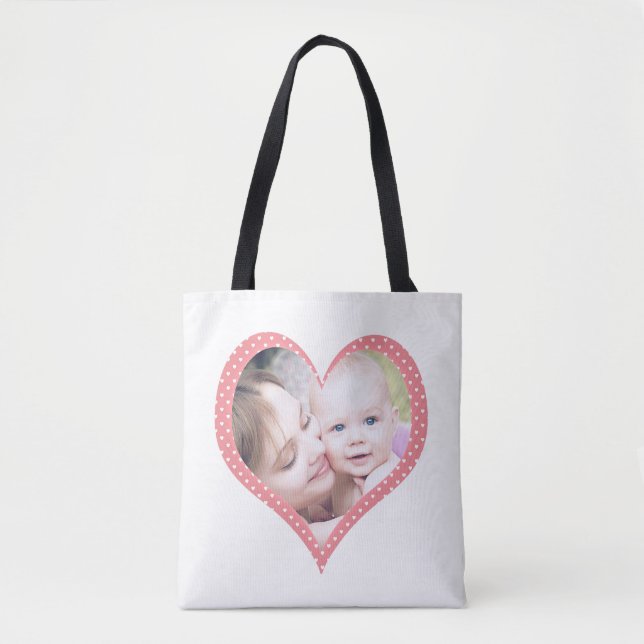 Fotos in den Herzen der Muttersprache Tasche (Vorderseite)