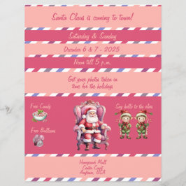 Fotos mit Santa im Einkaufszentrum Flyer