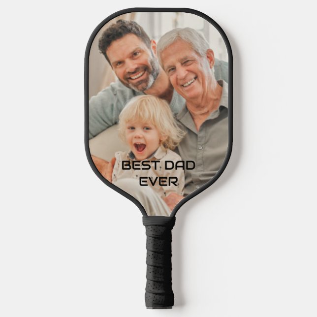 Fotos Papa, der beste Vater je Vater Pickleball Schläger (Vorderseite)