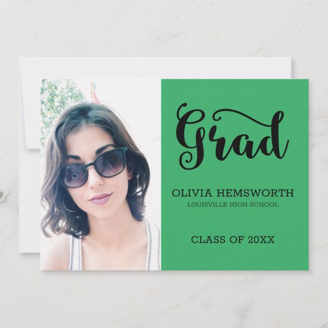 Fotos und Schwarze Briefe Ankündigung (Vorderseite)