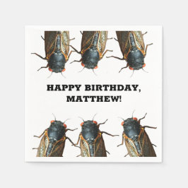 Fotos von Cicadas, Bugs, Insekten Personalisiert Serviette