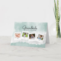 Fotos von Enkelkindern Collage Karte für Oma