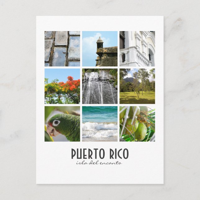 Fotos von Puerto Rico Postkarte (Vorderseite)
