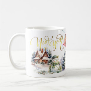 Fotos zum Neujahrscoffee Tasse Foil Style