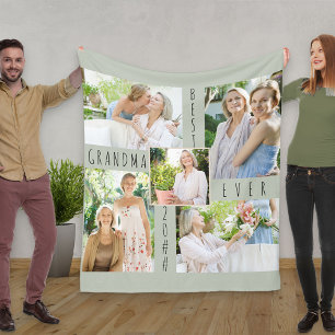 Fotosammlung Bestes Oma je Grün Fleecedecke