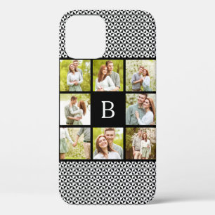 Fotosammlung  Schwarz-Weiß-Monogramm Case-Mate iPhone Hülle